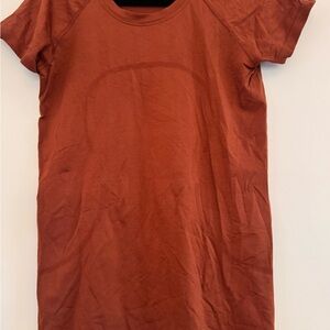 Lululemon Swiftly Tech Short Sleeve Shirt-Rust